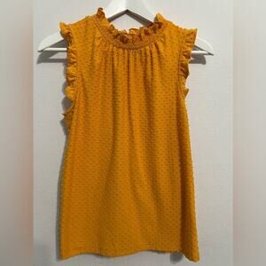 JCrew Smocked-neck tank XS